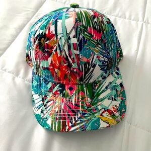 Tropical Print Baseball Cap with Velcro adjustable strap. NWOT.